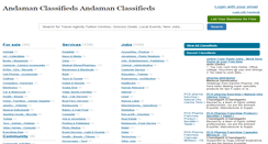 Desktop Screenshot of andamanclassifieds.com