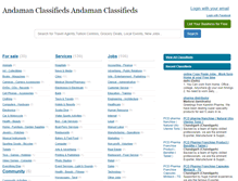 Tablet Screenshot of andamanclassifieds.com